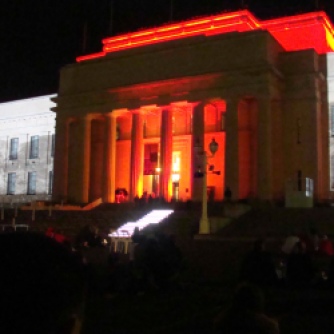 Anzac Illuminations, Auckland War Memorial Museum. Photos: Su Leslie 2012