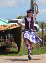Highland dancer competing at Helensville A&P Show, NZ. Image: Su Leslie, 2017
