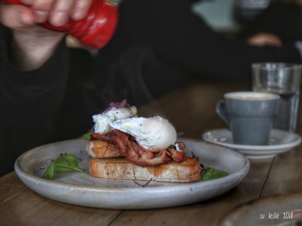 T's breakfast, The Perc, Dunedin. Image: Su Leslie 2018