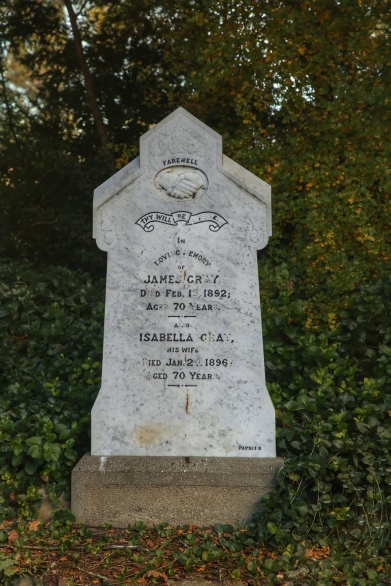 James Isabella Gray (nee Thompson), the Big T's 2x great grandparents. Arrived from Scotland in December 1860 with four children under 10. Their voyage took three months. Image: Su Leslie 2018