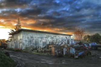 Old garage, Whangaehu, Whanganui. Image: Su Leslie 2018