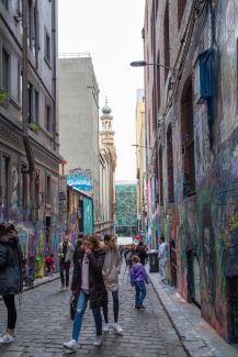 Hosier Lane, Melbourne. Image: Su Leslie 2019