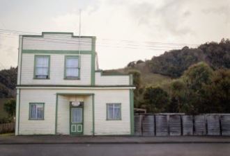 Building, Mangaweka, New Zealand. In 1973 artist Robin White painted this building, with a 1930s truck parked outside. The painting has become famous -- my photo, probably not. Image: Su Leslie 2019