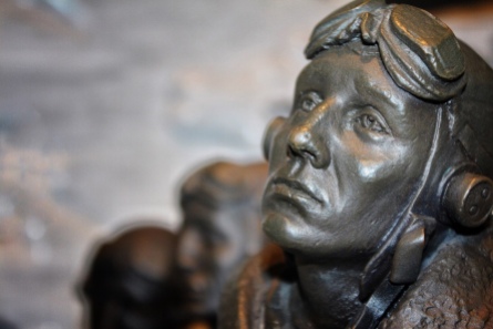 Detail,Bomber Command Memorial, Auckland Museum. Made by Richard Taylor, Weta Workshop. Image: Su Leslie