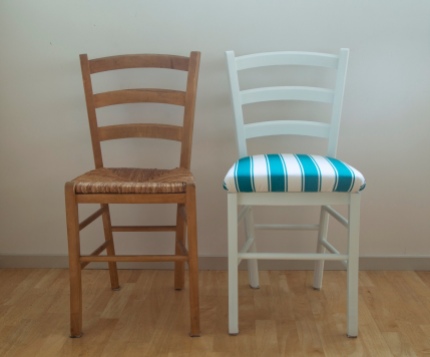 Before and after: dining chair refurb project. Su Leslie 2019