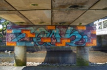 Under-bridge art, New Plymouth. Image: Su Leslie 2019uth